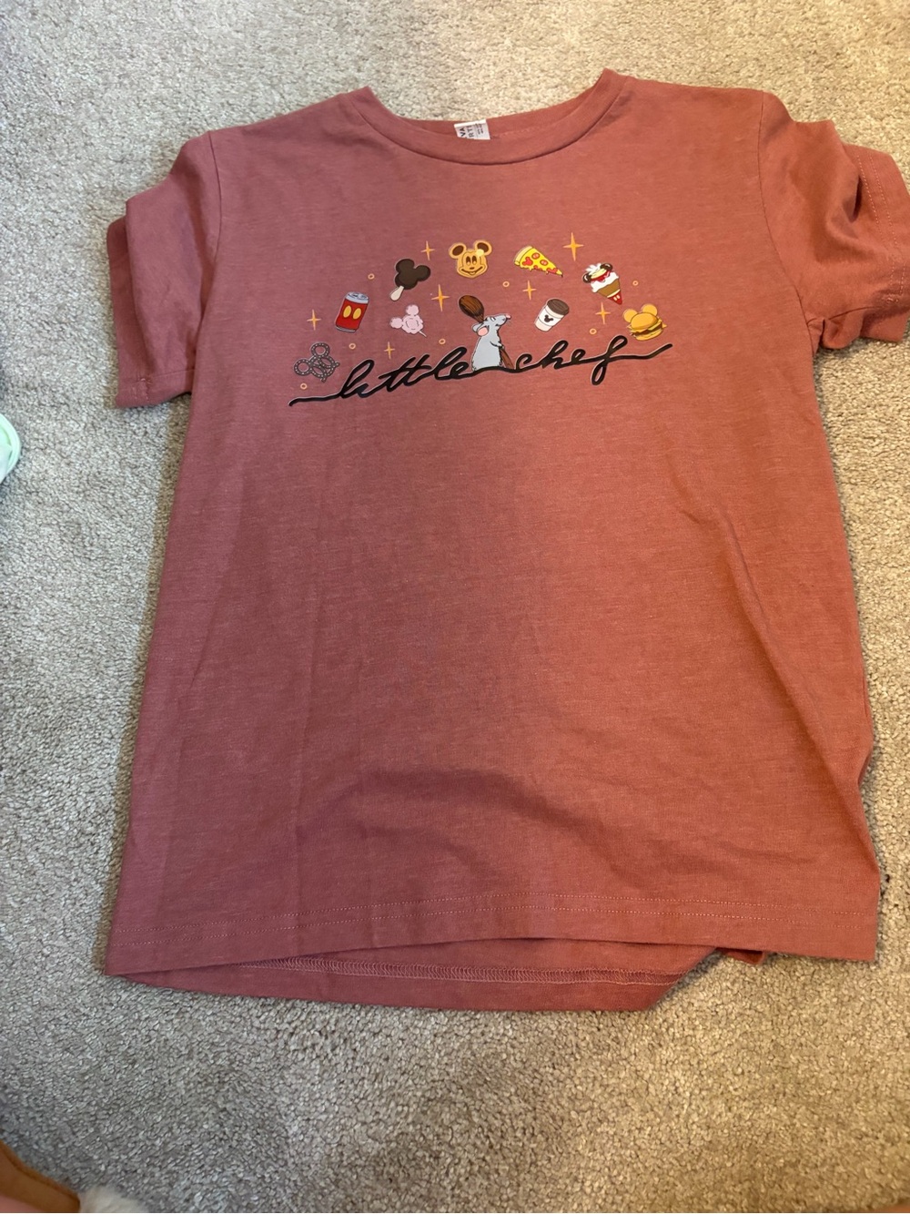 Little Chef Graphic Kids Tee - Rust